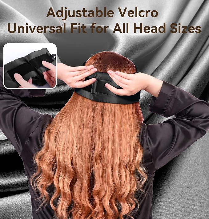 LC-dolida Luxurious Silk Soft Sleep Mask, Sleep Headphones - Image 8