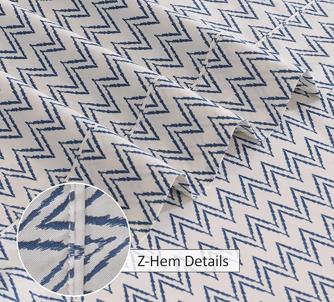RUVANTI 100% Cotton Sheets – Full Size Percale Bedding, Cooling & Breathable - Image 4