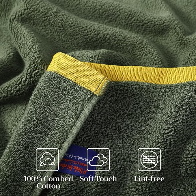 REDKISS 6 Piece Luxury Bath Towel Set, 2 Bath Towels, 2 Hand Towels, 2 - Image 6