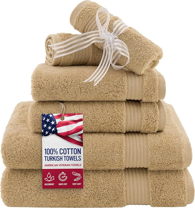 American Veteran Towel, 6 Piece Towel Set by AmericanVeteranTowel
