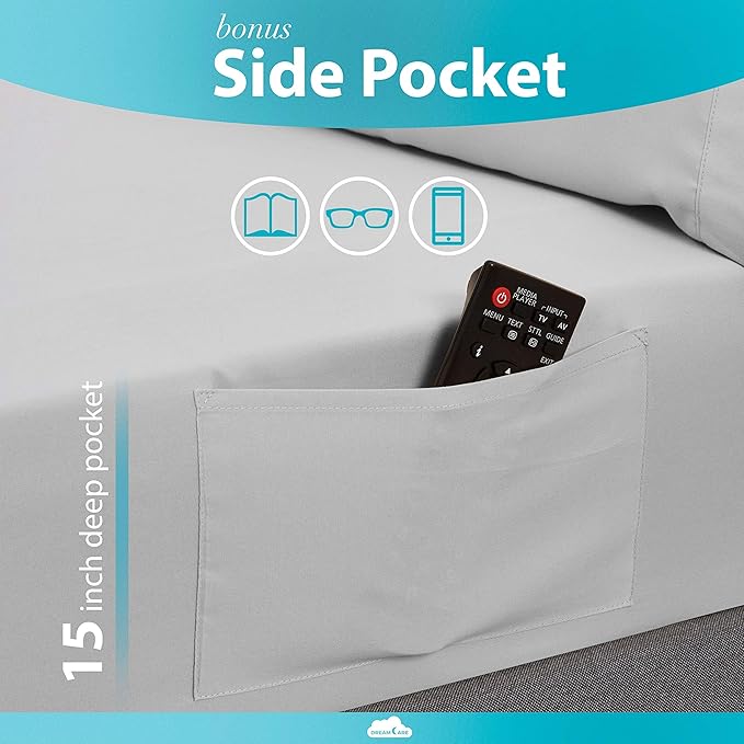 DREAMCARE Fitted Sheet Queen Size - Image 3