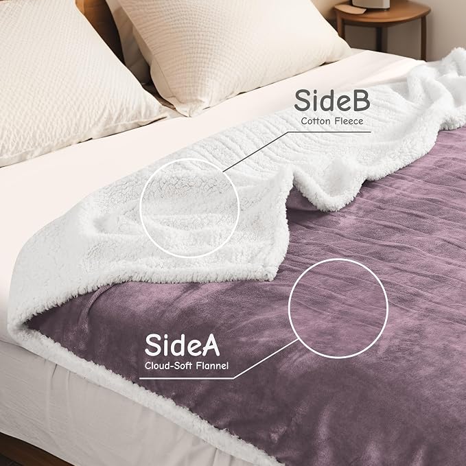 Electric Heated Blanket Full Size 72"x84", Soft Flannel - Image 3
