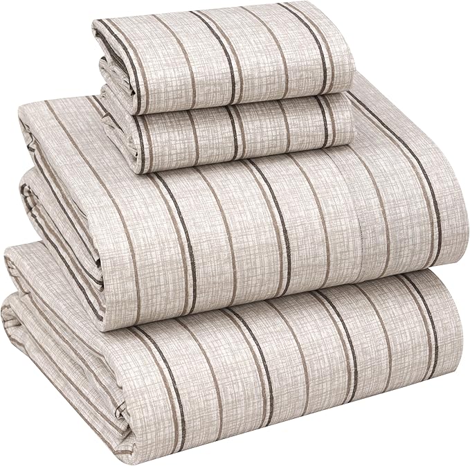 RUVANTI 100% Cotton Sheets – King Size Percale Bedding, Cooling & Breathable by Ruvanti