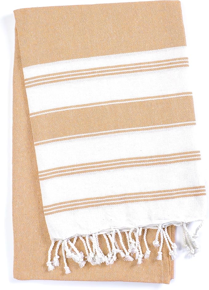 Goroly Home Cotton Turkish Peshtemal Beach Towel, Extra Large, Thin Quick Dry - Image 3