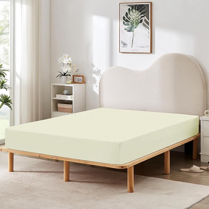 HBHLFZ Twin XL Fitted Sheet Only, Soft Breathable Bottom Sheet by HBHLFZLuxuryHomeLife