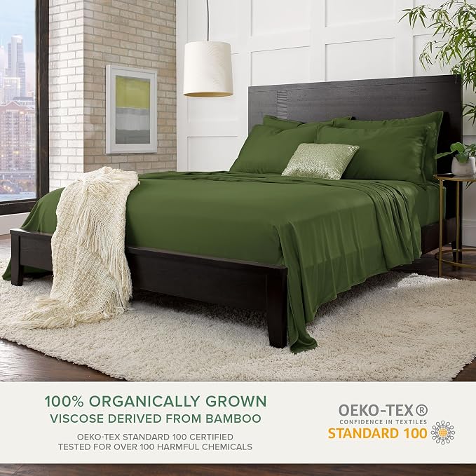 Queen Pillowcases by Pure Bamboo, Genuine 100% Organic Viscose Derived from - Image 3