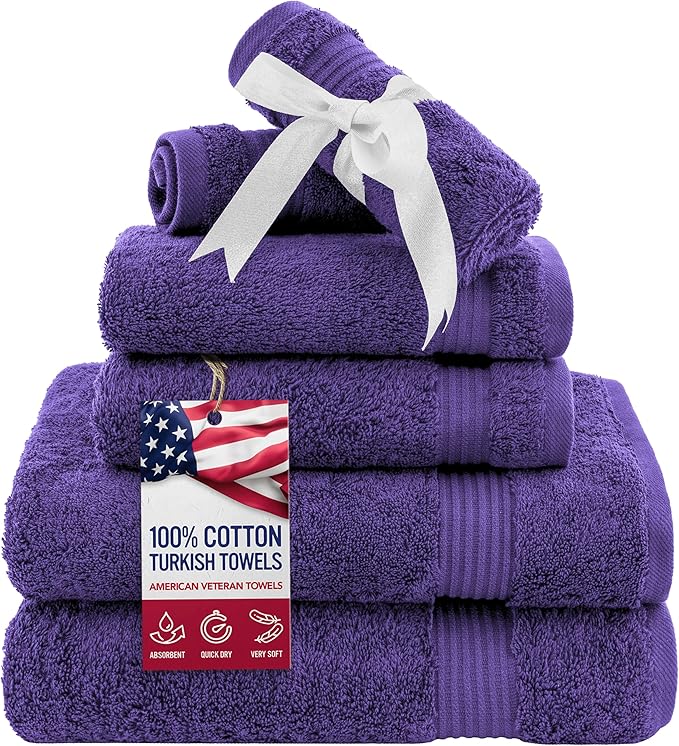American Veteran Towel, 6 Piece Towel Set by AmericanVeteranTowel