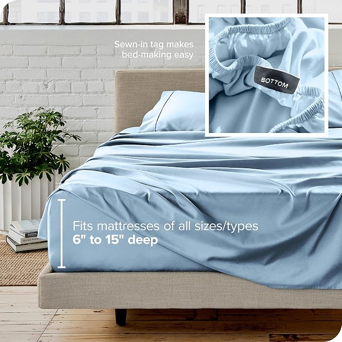 Bare Home Split Head Flex King Sheet Set - Image 6