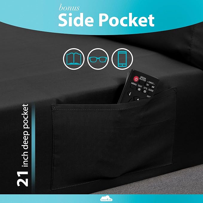 DREAMCARE Twin XL Fitted Sheet - Image 3
