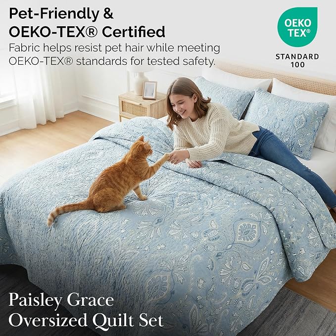 Southshore Fine Living, Inc. Boho Quilt Set, Lightweight Bedspread - Image 5