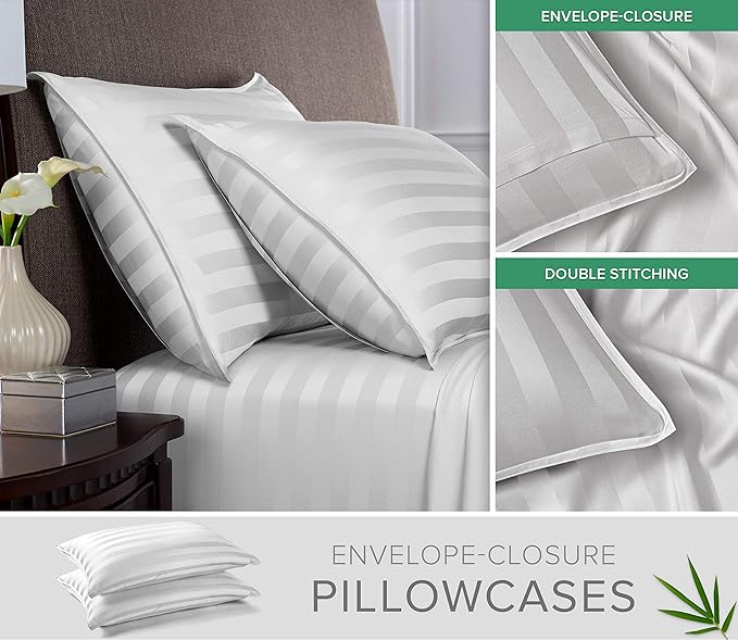 Pure Bamboo Twin Sheets, Genuine 100% Organic Viscose Derived from Bamboo Bed - Image 3