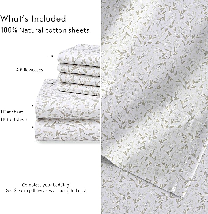 RUVANTI 6 Pcs Cotton Sheets - Image 4