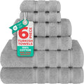 American Soft Linen Luxury 6 Piece Towel Set, 2 Bath Towels 2 Hand Towel 2 by AmericanSoftLinen
