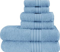 BOUTIQUO 6 Pack Cotton Towel Set, Contains 2 Bath Towels 28x55 inch, 2 Hand by BOUTIQUO