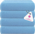 CASA COPENHAGEN EcoPop 4Pcs 100% Cotton Large Designer Towels Gift Set- Dusty by CASACOPENHAGEN