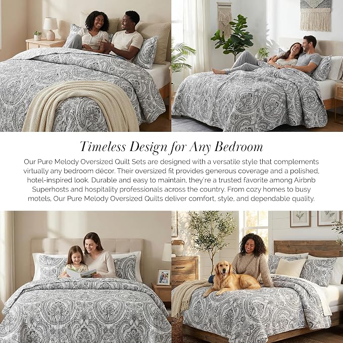 Southshore Fine Living, Inc. Farmhouse Bedding Quilt Set, Twin XL Coverlet - Image 6
