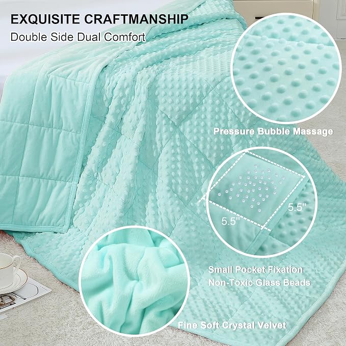 Alomidds Weighted Blanket, Luxury Velvet Weighted Blankets - Image 2