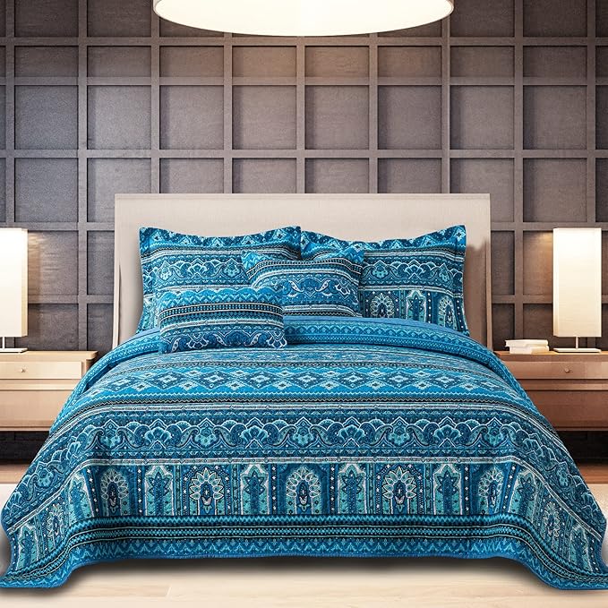 BEDIFANY Cotton California King Size Quilt Sets, Lightweight Overiszed King by BEDIFANY