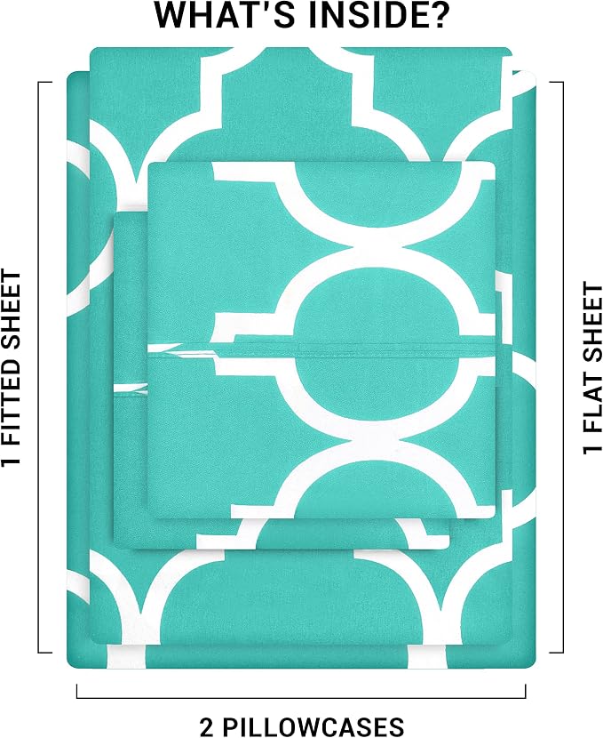 Utopia Bedding Queen Sheet Set, Soft Microfiber 4 Piece Bed Sheets - Image 3