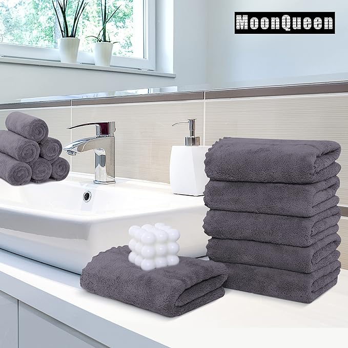 MOONQUEEN 12 Pack Premium Hand Towels - Image 2