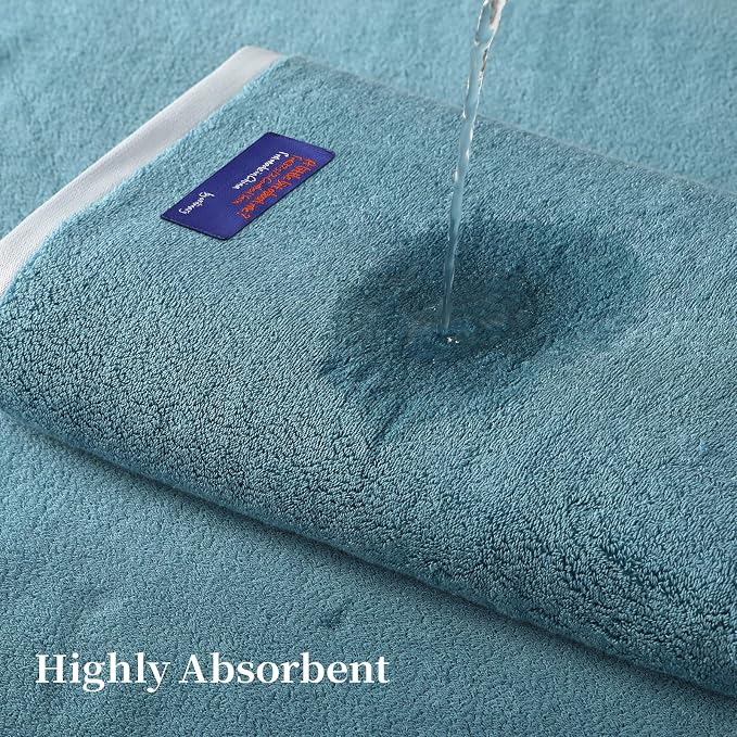 REDKISS 100% Cotton 2 Pack Luxury Bath Towels 27 x 54 Inches, Oversized Bath - Image 5