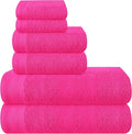Ultra Soft 6 Pack Cotton Towel Set, Contains 2 Bath Towels 28x55 inch, 2 Hand by Unknown