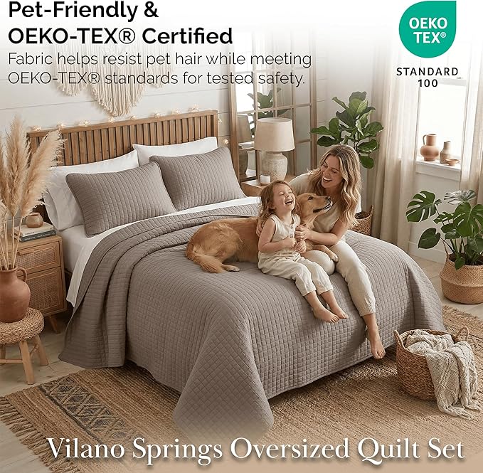 Southshore Fine Living, Inc. Oversized Quilt, King Size Bedding Set, Soft - Image 5