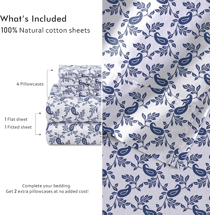 RUVANTI 4 Pcs Cotton Sheets - Image 4