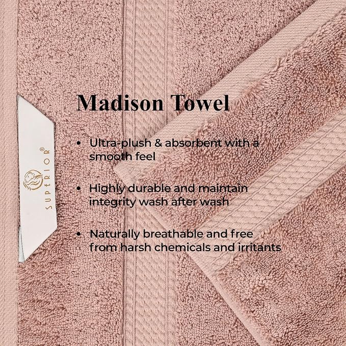 Superior Egyptian Cotton Pile Bath Towels, Ultra Soft Luxury Towel, Thick Plush - Image 5