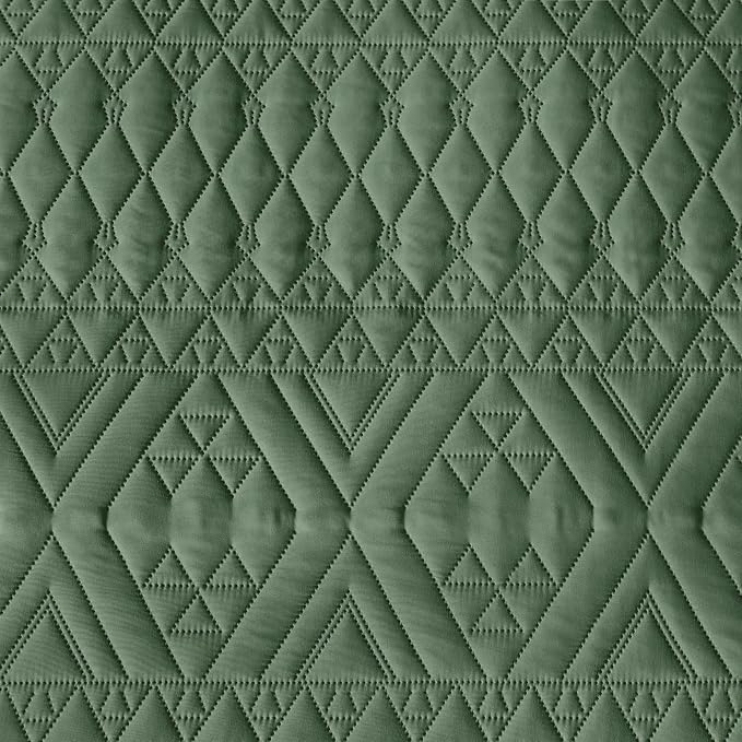 akkialla Twin Size Quilt Bedding Set, Modern Style Geoetric Pattern Coverlet Set - Image 8