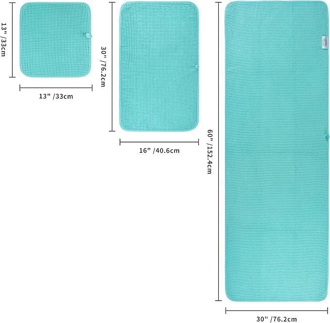 POLYTE 430 GSM Microfiber Quick Dry Lint Free Oversize Bath Towel Set, 6 Piece - Image 2