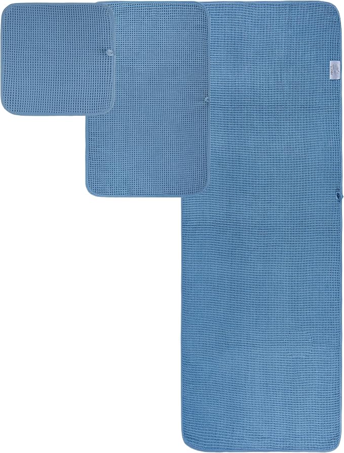 POLYTE 430 GSM Microfiber Quick Dry Lint Free Oversize Bath Towel Set, 6 Piece - Image 9