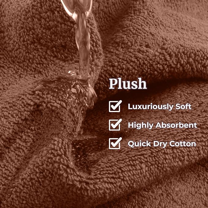 Lavish Home 6 Piece Bathroom Towels Set - Image 4