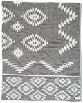 Bersuse 100% Cotton Teotihuacan XL Throw Blanket Turkish Towel Beach Blanket by Bersuse