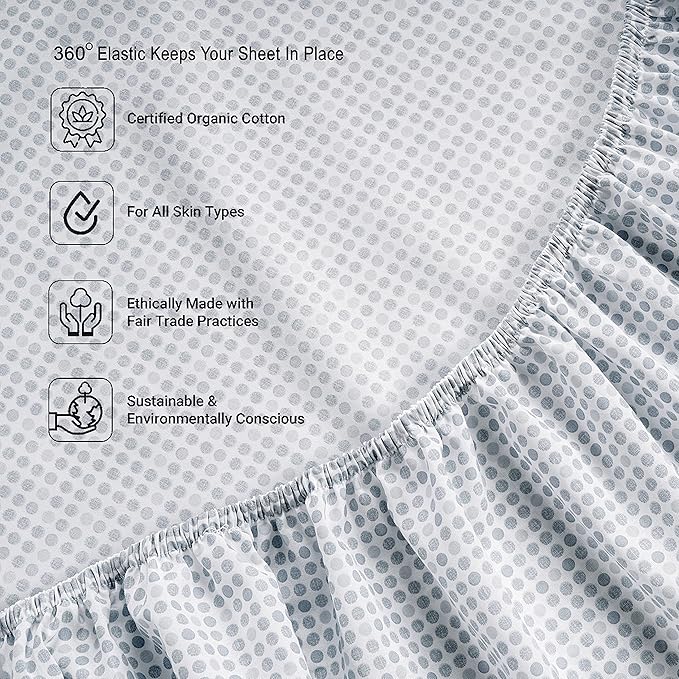 LANE LINEN 100% Organic Cotton Pre Washed Extra Long Twin Sheets Low Pill Fade - Image 5