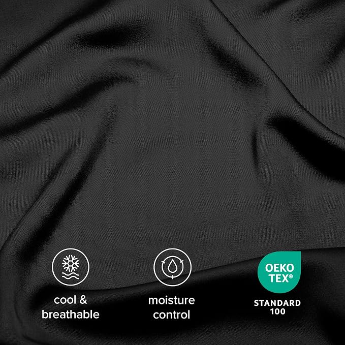 Bare Home 100% Rayon Made from Bamboo Luxury Standard Size Set of 2 Cooling - Image 4