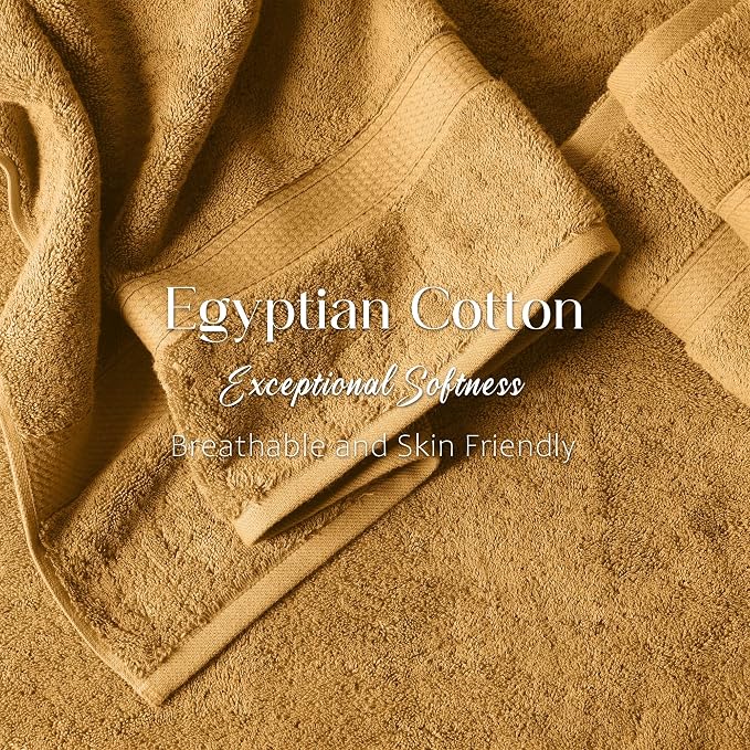Superior Egyptian Cotton Pile 3-Piece Towel Set, Includes 1 Bath, 1 Hand - Image 5