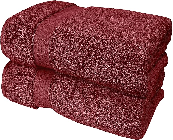 GLAMBURG 700 GSM Premium Oversized Extra Large Cotton Bath Sheet 35x70-100% by GLAMBURG