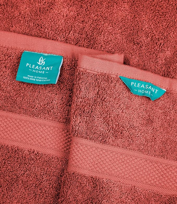 Pleasant Home Bath Towels Set of 6 100% Cotton, 515 GSM | Lightweight, Soft & - Image 5
