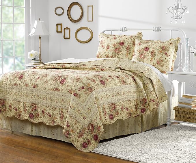 Greenland Home Antique Rose Full/Queen Quilt Set - Image 14