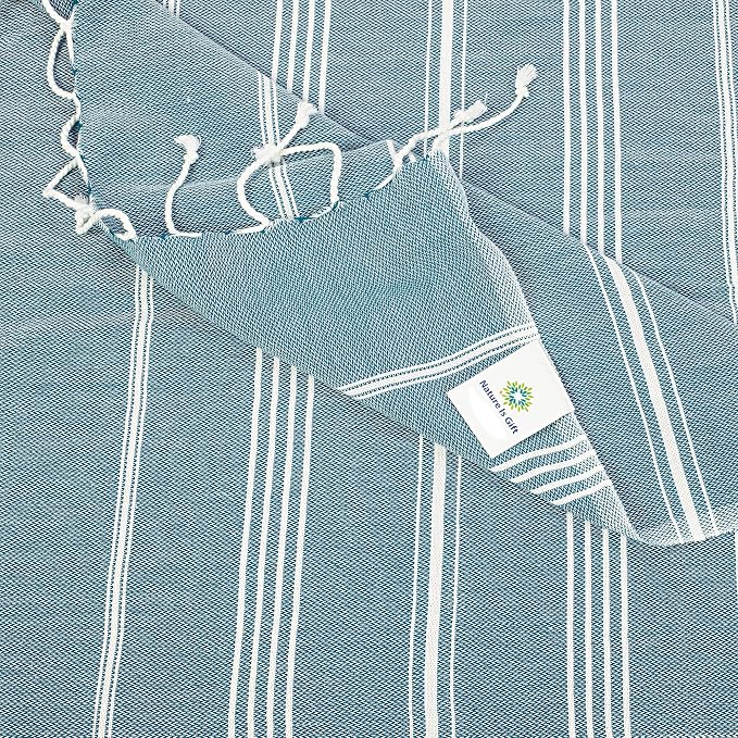 Beach Towel 100% Cotton Turkish Beach Towel Adult 38x70 Inch Pre-washed - Image 2