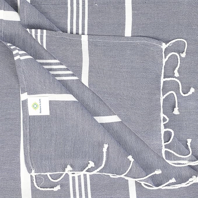Beach Towel 100% Cotton Turkish Beach Towel Adult 38x70 Inch Pre-washed - Image 2