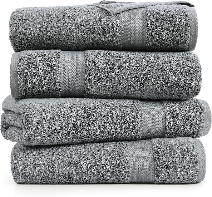 LANE LINEN 100% Cotton 4 Pack Bath Sheets - Image 2