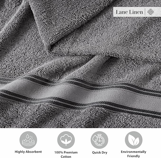 LANE LINEN Luxury Bath Towels Set of 6 - Image 6