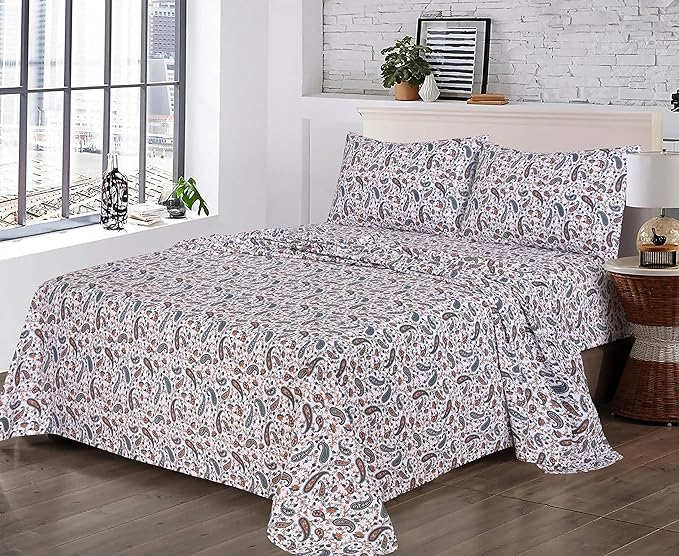 RUVANTI 100% Cotton Sheets – Split King Size Percale Bedding, Cooling & - Image 8