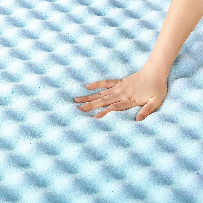 Best Price Mattress 3 Inch Egg Crate Memory Foam, Cooling Gel Infusion - Image 5