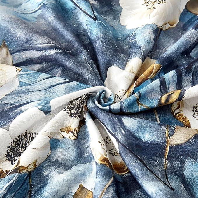 Cupocupa Duvet Cover Queen Size Set Boho Floral Pattern Queen Duvet Cover Set - Image 8