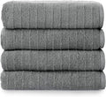Welhome James 100% Cotton Textured Stripe Towels by WelhomeByWelspun