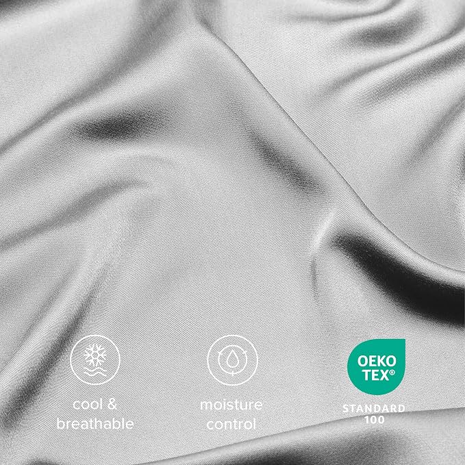 Bare Home 100% Rayon Made from Bamboo Luxury Standard Size Set of 2 Cooling - Image 4