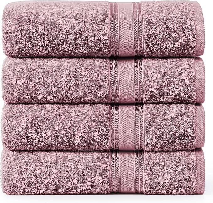 Lane Linen 100% Cotton Bath Sheets 4 Pack by LaneLinen